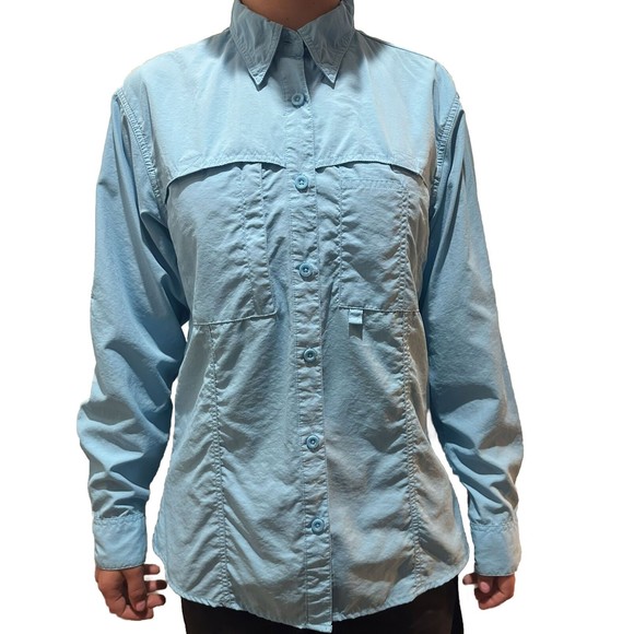 Tops - World Wide Sportsman Fishing Shirt Womens Small Vented Button Up